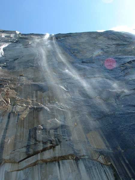 Looking up at the Zodiac from the base. This is the typical water flow...