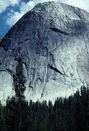 Fairview Dome is Tuolumne's largest steep face.
