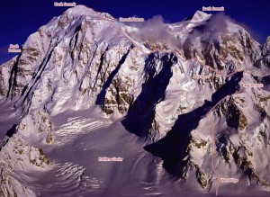 Mount Hunter - West Ridge Alaska Grade 4, 5.8, AI 3 - Alaska, USA. Click to Enlarge