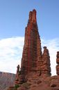 Fisher Towers, The Titan - Finger of Fate 5.8 C3F - Desert Towers, Utah, USA. Click for details.