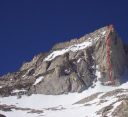 Bear Creek Spire - North Arete 5.8 - High Sierra, California USA. Click for details.