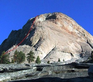 Charlotte Dome - South Face 5.8 - High Sierra, California USA. Click to Enlarge