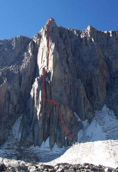 Mt. Goode - North Buttress 5.9 - High Sierra, California USA. Click to Enlarge