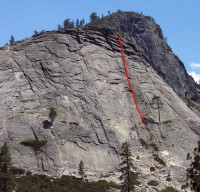 Lover's Leap, Hogsback - Harvey's Wallbangers, Center 5.6 - Lake Tahoe, California, USA. Click to Enlarge