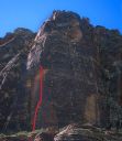 Whiskey Peak - Ixtlan 5.11c - Red Rocks, Nevada USA. Click for details.