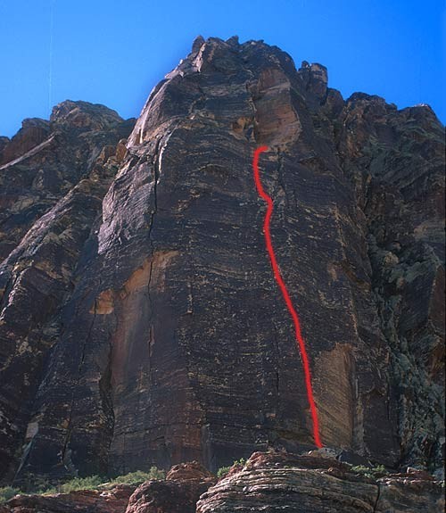 Located in Black Velvet Canyon, Whiskey Peak Wall is packed full of am...