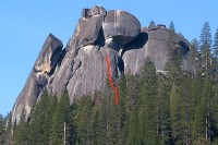 Sugarloaf - The Fracture 5.10d - Sugarloaf, California, USA. Click to Enlarge