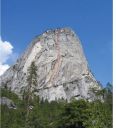 Liberty Cap - Southwest Face C2 5.8 - Yosemite Valley, California USA. Click for details.