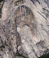 Mt. Watkins - South Face C2 5.8 - Yosemite Valley, California USA. Click to Enlarge