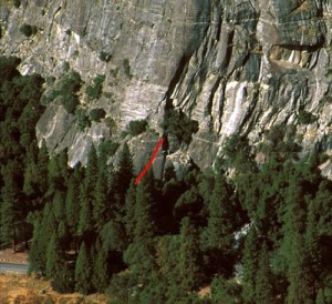 Church Bowl - Book of Revelations 5.11a - Yosemite Valley, California USA. Click to Enlarge