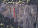 The Cookie Cliff - Elevator Shaft 5.8 R - Yosemite Valley, California USA. Click for details.