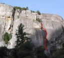 The Cookie Cliff - The Enema 5.11b - Yosemite Valley, California USA. Click for details.