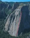 Middle Cathedral - Direct North Buttress 5.11 or 5.10 A0 - Yosemite Valley, California USA. Click for details.