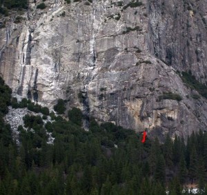Schultz's Ridge - Warm Up Crack 5.10a - Yosemite Valley, California USA. Click to Enlarge