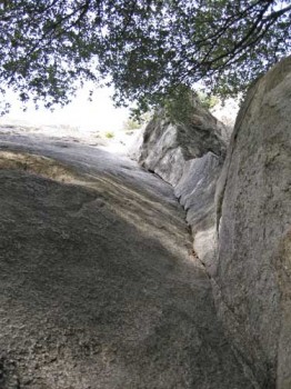 Swan Slab - Lena's Lieback 5.9 - Yosemite Valley, California USA. Click to Enlarge