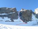 North Palisade - U Notch Couloir III AI 2 5.2 - High Sierra, California USA. Click for details.