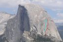 Half Dome - Blondike 5.11b R - Yosemite Valley, California USA. Click for details.