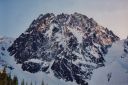 Dragontail Peak - Backbone Arete with Fin Direct IV 5.9 - North Cascades, Washington, USA. Click for details.