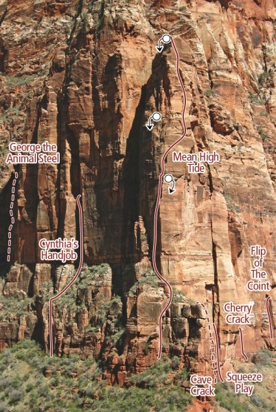 Cerburus Gendarme Zion Climbing