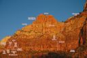 Sub Peak of Bridge Mountain - Party, Variation to Golden Gate  - Zion National Park, Utah, USA. Click for details.
