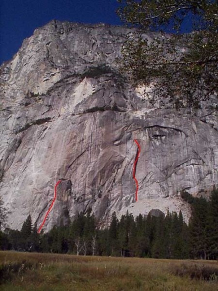 The Middle Brother with the West Face of Rixon's Pinnacle on the left ...