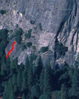 Church Bowl - Black is Brown 5.8 - Yosemite Valley, California USA. Click to Enlarge