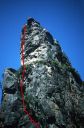 Lower Cathedral Spire - South by Southwest 5.11a - Yosemite Valley, California USA. Click for details.