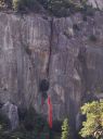 The Cookie Cliff - Catchy 5.10d - Yosemite Valley, California USA. Click for details.