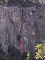 The Cookie Cliff - Catchy 5.10d - Yosemite Valley, California USA. Click to Enlarge