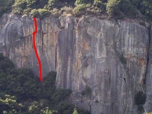 The Cookie Cliff - Hardd 5.11b - Yosemite Valley, California USA. Click to Enlarge