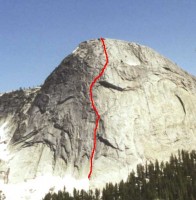 Fairview Dome - Regular Route 5.9 - Tuolumne Meadows, California USA. Click to Enlarge