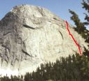 Fairview Dome - Lucky Streaks 5.10d - Tuolumne Meadows, California USA. Click for details.