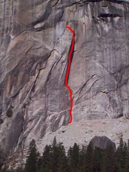 The Folly - Good Book 5.10d - Yosemite Valley, California USA. Click to Enlarge