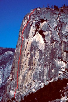 Washington Column - Prow C2F 5.6 - Yosemite Valley, California USA. Click to Enlarge