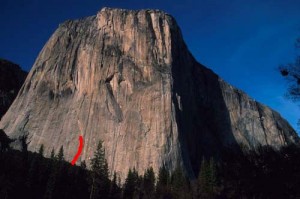 El Capitan - Dihedral Wall Base A1 or C2+ - Yosemite Valley, California USA. Click to Enlarge