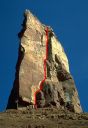 Castleton Tower - Kor-Ingalls 5.9 - Desert Towers, Utah, USA. Click for details.