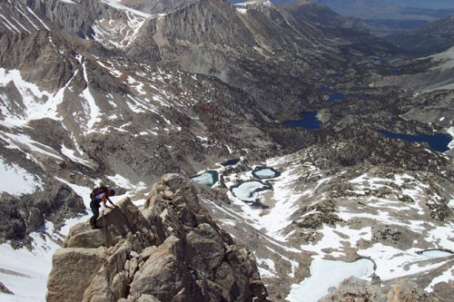 Sarah Felchin on pitch 8 &#40;4th class&#41; of Bear Creek Spire's Nor...