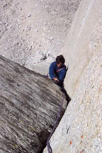Joey Papazian on pitch 6 of the Red Dihedral on the Incredible Hulk. T...