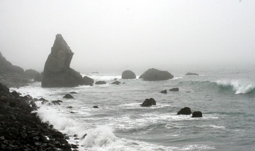 Slate's Spire along the Big Sur coast.