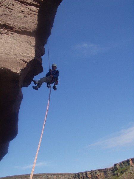 Rappeling the route