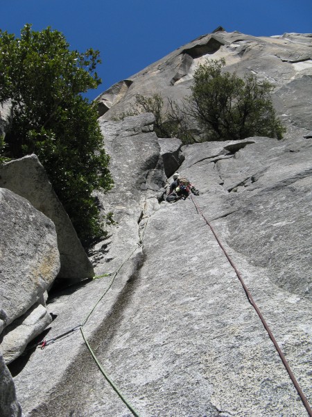 Fun and easy climbing. My mentality for climbing a big wall is do what...