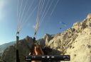 A 3-way flight over the Scheelite cliff, Bishop area (Speed wings and crazies) - Click for details