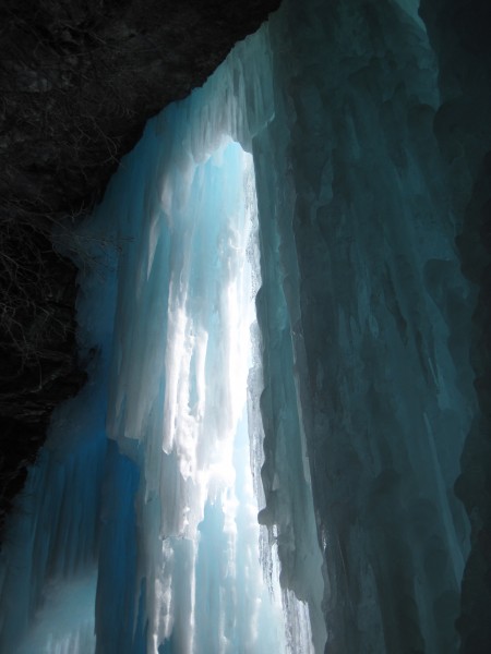 From inside the ice cave on Louise Falls &#40;110m WI 4-5&#41; - 4/15/12