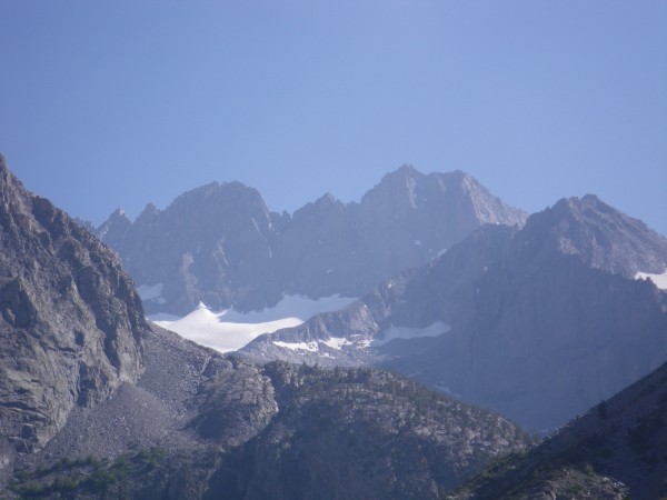 Middle Palisade &#40;left&#41; and Norman Clyde Peak &#40;right&#41; on the approach