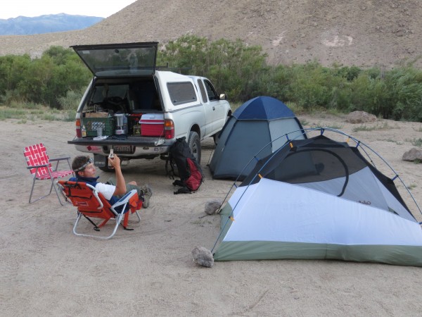 Paradise Valley campground, near Happy Boulders, Bishop, night one.