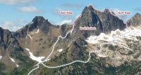 Cutthroat Peak - South Buttress III+ 5.8 - Washington Pass, Washington, USA. Click to Enlarge