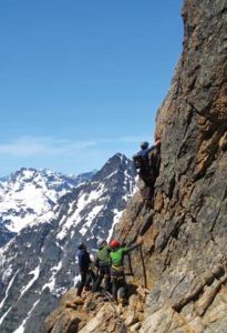 Liberty Bell - Beckey Route II 5.7- - Washington Pass, Washington, USA. Click to Enlarge