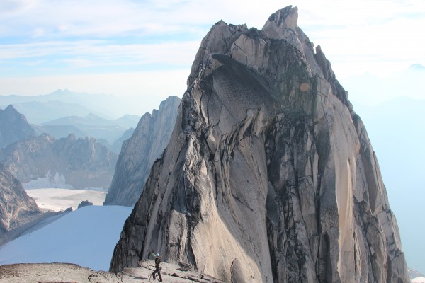 The first summit of pigeon spire