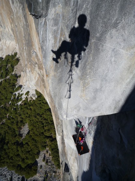One of the best rappels on the route over the Mark of Zorro