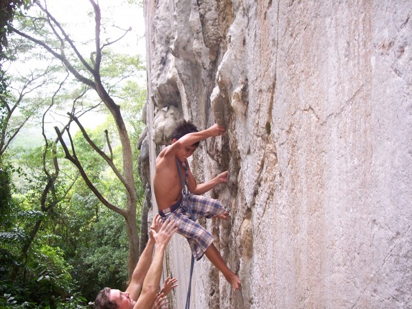 This is Jano a 13 year old who leads 5.11b who also wanted to try to c...